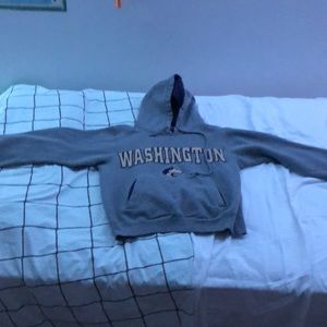 Champs Sports Washington mens size “xs” grey hoodie